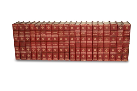Turn of Century Leather Bound Dickens Set