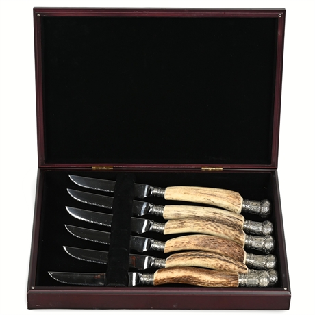 Vagabond House Stag Steak Knife Set