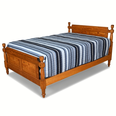 Solid Pine Panel Poster Bed (Full Size)