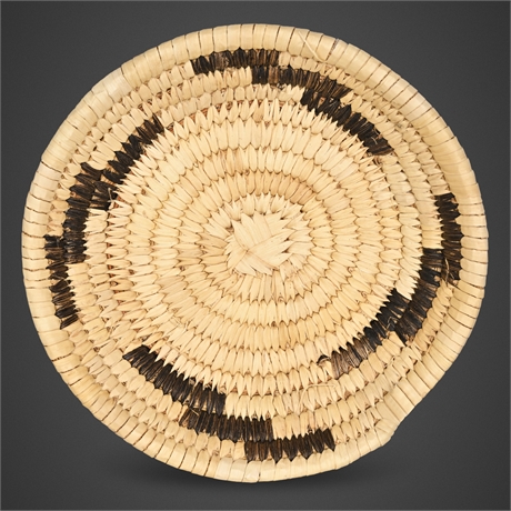 Tohono O’odham Papago Mini Basket Pair Handwoven Coiled
