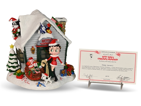 Betty Boop's Christmas Workshop by Syd Hap Danbury Mint