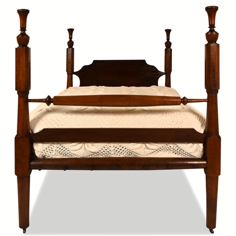 19th Century Mahogany Rope Bed
