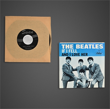 The Beatles Original Swan & Capitol 45 Singles — She Loves You, And I Love Her