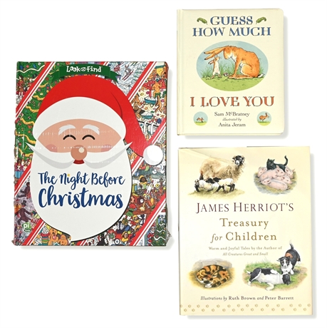 3 Classic Children's Books - Guess How Much I Love You, James Herriot's Treasury