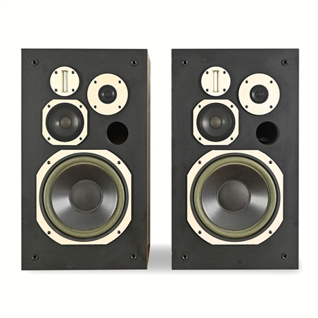 Pioneer HPM-700 4-Way Floor Speakers, Pair — Walnut-Grained Cabinets