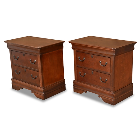 Broyhill Maison Lenoir Pair Nightstands – 2 Drawers