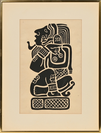 Mayan Glyph Rubbing