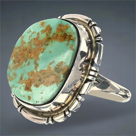 Ben Piaso Jr. Navajo Sterling & Turquoise Ring