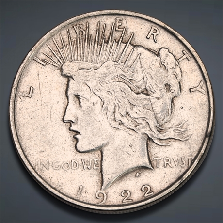 1922 Peace Silver Dollar