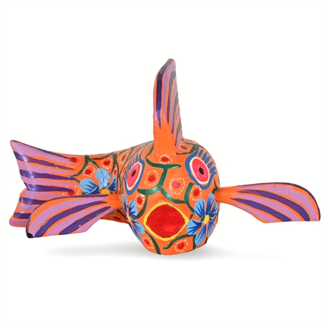 Oaxaca 'Pez' Alebrije - Signed by Gaspar Calvo