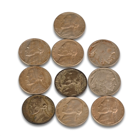 1940's Nickels & 1930's Buffalo Nickels