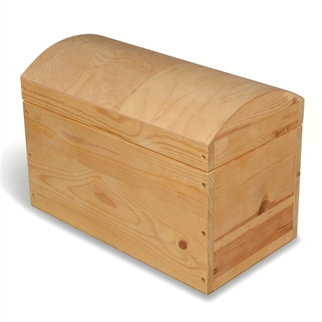 Solid Wood Dome Chest