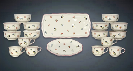 Villeroy & Boch "Petite Fleur" 28-Piece Porcelain Set - Maker Marked